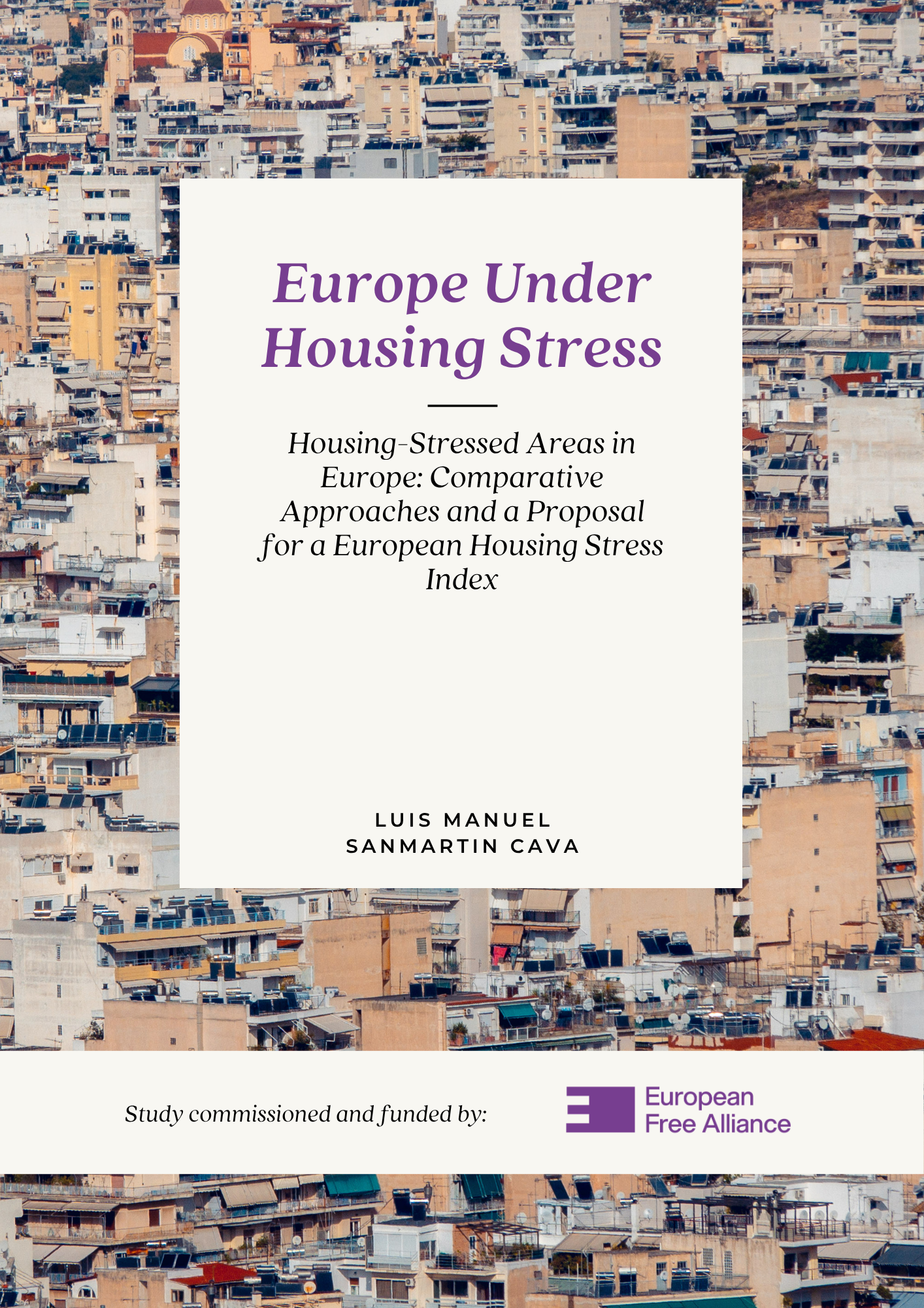 Cover for Europe Under Housing Stress. Housing-Stressed Areas in Europe: Comparative Approaches and a Proposal for a European Housing Stress Index